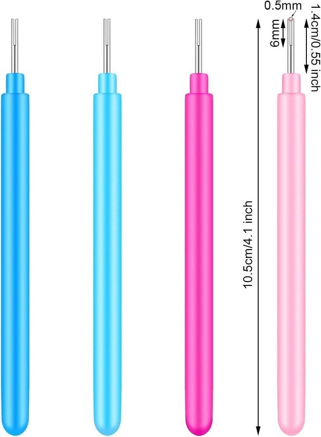 KRAFTMASTERS®Set of 12PCS Paper Quilling Tools Rolling Curling Quilling Needle Pen DIY Cardmaking Paper Quilling Pen for Art Craft Handmade Tools, 4 Colors (Colour Will be Send as per Stock - Image 2